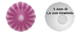 Zeige Details für Piercingschmuck Acryl Verschluss Kugel, viele Streifen in 1,6 x 5 mm Bild von Piercingschmuck Acryl Verschluss Kugel, viele Streifen in 1,6 x 5 mm