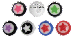 Zeige Details für Piercingschmuck Acryl Verschluss Kugel mit Stern in 1,6 x 6 mm Bild von Piercingschmuck Acryl Verschluss Kugel mit Stern in 1,6 x 6 mm