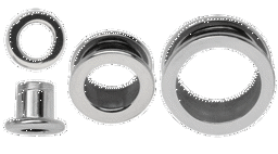 Zeige Details für Piercingschmuck Set, 3 Stahl Ohr Flesh Tunnel  in 3, 6, 8 mm Ø Bild von Piercingschmuck Set, 3 Stahl Ohr Flesh Tunnel  in 3, 6, 8 mm Ø