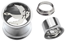 Zeige Details für Ohrpiercing Schmuck 316l Stahl Flesh Tunnel Schwalbe, in 8-12 mm Bild von Ohrpiercing Schmuck 316l Stahl Flesh Tunnel Schwalbe, in 8-12 mm