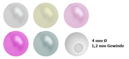 Zeige Details für Pearl Ball, Kunst Perlen in 1,2 x 4, Piercing Verschluss Kugel Bild von Pearl Ball, Kunst Perlen in 1,2 x 4, Piercing Verschluss Kugel