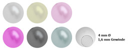 Zeige Details für Pearl Ball, Kunst Perlen in 1,6 x 4 mm, Piercingschmuck Verschluss Bild von Pearl Ball, Kunst Perlen in 1,6 x 4 mm, Piercingschmuck Verschluss
