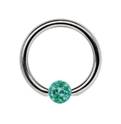 Zeige Details für Titan Piercing Ring in 1,2 x 8-12 mm mit Ferido Epoxy Kugel Bild von Titan Piercing Ring in 1,2 x 8-12 mm mit Ferido Epoxy Kugel