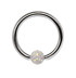 Bild von Titan Piercing Ring in 1,6 x 8-12 mm mit Ferido Epoxy Kugel
