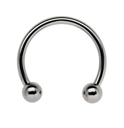 Bild von Titan Circular Barbell, Gewindering in 1,6 x 6-16 mm + Kugeln