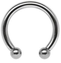 Bild von Titan Piercing CBR Circular Barbell in 3,0 x 10-22 mm + Kugeln