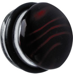 Zeige Details für Ohr Piercing Schmuck Plug aus Glas in schwarz mit Fixiergummi Bild von Ohr Piercing Schmuck Plug aus Glas in schwarz mit Fixiergummi
