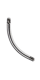 Bild von Titan Piercing Banane, gebogener Stab in 1,6 x 6-14 mm