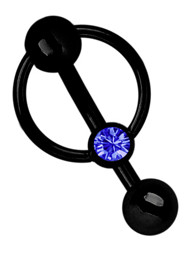 Zeige Details für Intimpiercing schwarz Klitoris Banane mit 5 mm Lochkugel und BCR Bild von Intimpiercing schwarz Klitoris Banane mit 5 mm Lochkugel und BCR