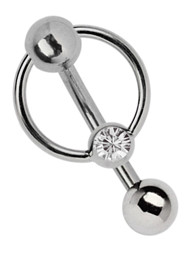 Zeige Details für Intim Piercing Titan Klitoris Banane mit 5 mm Lochkugel und BCR Bild von Intim Piercing Titan Klitoris Banane mit 5 mm Lochkugel und BCR