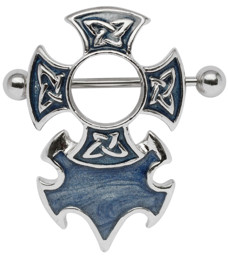 Zeige Details für Brustpiercing Schild großes farbiges Kelten-Kreuz Bild von Brustpiercing Schild großes farbiges Kelten-Kreuz
