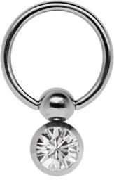 Zeige Details für Intimschmuck Titan Intimring Doppel Klemmkugel und 8 mm Stein Bild von Intimschmuck Titan Intimring Doppel Klemmkugel und 8 mm Stein
