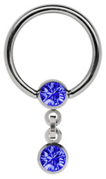 Zeige Details für Intimpiercing Ring Titan Kette und 5 mm Kugeln mit Steinen + Ring  Bild von Intimpiercing Ring Titan Kette und 5 mm Kugeln mit Steinen + Ring