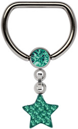 Zeige Details für Titan Brustpiercing D-Ring + 5 mm Klemm-Kugel mit Kette + Stern Bild von Titan Brustpiercing D-Ring + 5 mm Klemm-Kugel mit Kette + Stern