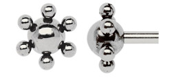 Zeige Details für Zungenpiercing Titan Atom mit Mini-Kugeln, 9 mm Ø, Höhe 5 mm Bild von Zungenpiercing Titan Atom mit Mini-Kugeln, 9 mm Ø, Höhe 5 mm