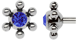 Zeige Details für Zungen Piercing Titankugel mit Mini-Kugeln, 10 mm Ø, Höhe 6 mm Bild von Zungen Piercing Titankugel mit Mini-Kugeln, 10 mm Ø, Höhe 6 mm