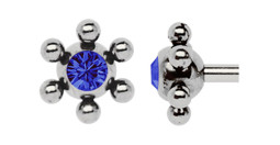 Zeige Details für Zungenpiercing Titankugel mit Mini-Kugeln, 9 mm Ø, Höhe 5 mm Bild von Zungenpiercing Titankugel mit Mini-Kugeln, 9 mm Ø, Höhe 5 mm