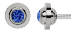 Zeige Details für Zungenpiercing Titan Ufo in 8 mm Ø mit 5 mm Zirkonia Kugel Bild von Zungenpiercing Titan Ufo in 8 mm Ø mit 5 mm Zirkonia Kugel