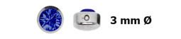 Zeige Details für Titan Piercing Lippenbändchen mit Zirkonia, 3 mm Ø, 2,2 mm flach Bild von Titan Piercing Lippenbändchen mit Zirkonia, 3 mm Ø, 2,2 mm flach