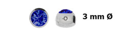 Zeige Details für Titan Klemmverschluss + Stein, 3 mm Ø, Kugel abgeflacht 2,2 mm Bild von Titan Klemmverschluss + Stein, 3 mm Ø, Kugel abgeflacht 2,2 mm
