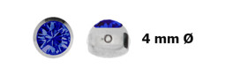 Zeige Details für Titan Piercing Klemmverschluss Stein, 4 mm Ø, Kugel abgeflacht Bild von Titan Piercing Klemmverschluss Stein, 4 mm Ø, Kugel abgeflacht