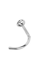Zeige Details für Nasenpiercing Schmuck Silber Nasenstecker mit Stein, Spirale Bild von Nasenpiercing Schmuck Silber Nasenstecker mit Stein, Spirale