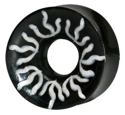 Zeige Details für Ohrpiercing Schmuck Flesh Tunnel aus Horn mit Sonne in 14-18 mm Bild von Ohrpiercing Schmuck Flesh Tunnel aus Horn mit Sonne in 14-18 mm