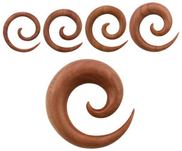 Zeige Details für Ohrpiercing Schmuck Dehnspirale, Expander aus Holz in 3-12 mm Bild von Ohrpiercing Schmuck Dehnspirale, Expander aus Holz in 3-12 mm