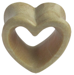 Zeige Details für Ohr Piercing Schmuck Flesh Tunnel aus Holz, Herz in 6-12 mm Bild von Ohr Piercing Schmuck Flesh Tunnel aus Holz, Herz in 6-12 mm