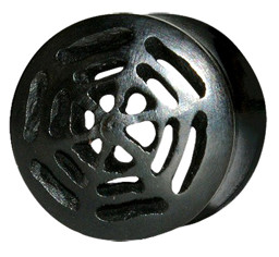Zeige Details für Ohr Piercing Schmuck Plug aus Horn mit Spinnennetz in 14-16 mm Bild von Ohr Piercing Schmuck Plug aus Horn mit Spinnennetz in 14-16 mm