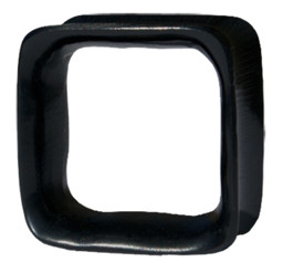 Zeige Details für Ohr Piercing Schmuck Flesh Tunnel aus Horn, Quadrat in 14-18 mm Bild von Ohr Piercing Schmuck Flesh Tunnel aus Horn, Quadrat in 14-18 mm