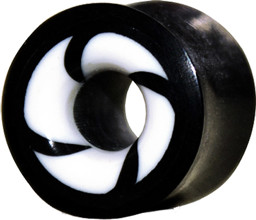 Zeige Details für Ohrpiercing Schmuck Flesh Tunnel aus Horn mit Wirbel in 14-18 mm Bild von Ohrpiercing Schmuck Flesh Tunnel aus Horn mit Wirbel in 14-18 mm