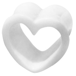 Zeige Details für Flesh Tunnel Ohrpiercing Schmuck aus Acryl, Herz in 14-18 mm Bild von Flesh Tunnel Ohrpiercing Schmuck aus Acryl, Herz in 14-18 mm