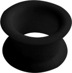 Zeige Details für Ohrpiercing Schmuck Silikon Tunnel in schwarz Bild von Ohrpiercing Schmuck Silikon Tunnel in schwarz