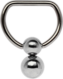 Zeige Details für Brust Piercing D-Ring mit geradem Steg in 1,6 mm + 5/6 Kugeln Bild von Brust Piercing D-Ring mit geradem Steg in 1,6 mm + 5/6 Kugeln