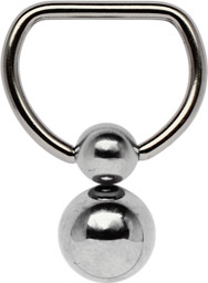 Zeige Details für Brust Piercing D-Ring mit geradem Steg in 1,6 mm + 5/8 Kugeln Bild von Brust Piercing D-Ring mit geradem Steg in 1,6 mm + 5/8 Kugeln