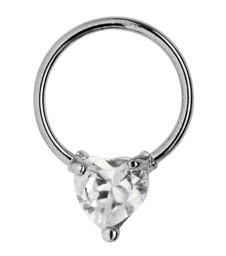 Zeige Details für Titan Piercing Schmuck Ring BCR mit Klemmeinsatz Zirkonia Herz Bild von Titan Piercing Schmuck Ring BCR mit Klemmeinsatz Zirkonia Herz