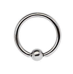 Zeige Details für Intimpiercing Schmuck Titan Ring 1,6 x 6 - 13 mm mit Klemmkugel Bild von Intimpiercing Schmuck Titan Ring 1,6 x 6 - 13 mm mit Klemmkugel