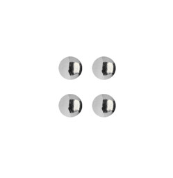 Bild von Piercing Kugel Set 4 x Stahl Verschlusskugel in 1,2 x 3-4 mm