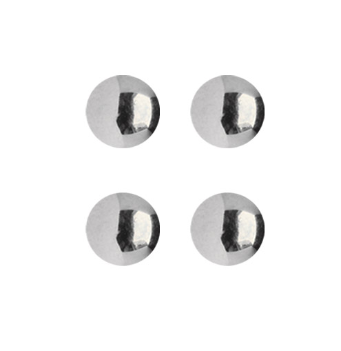 Bild von Piercing Kugel Set 4 x Stahl Verschlusskugel in 1,6 x 3-6 mm