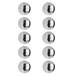 Bild von Piercing Kugel Set 10 x Stahl Verschlusskugel in 1,6 x 3-6 mm
