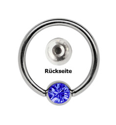 Zeige Details für Intimpiercing Schmuck Ring, Gewinde-Steinkugel 5 mm + Klemmring Bild von Intimpiercing Schmuck Ring, Gewinde-Steinkugel 5 mm + Klemmring