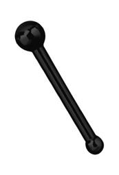 Zeige Details für Piercing Stahl Nasenstecker mit Kugel, schwarz, 0,8 mm, Stopper Bild von Piercing Stahl Nasenstecker mit Kugel, schwarz, 0,8 mm, Stopper