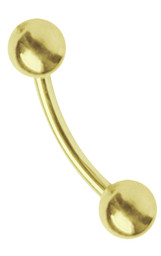 Zeige Details für Piercing Banane Stahl 18 kt. Hartvergoldung 1,6 x 6-14 mm Bild von Piercing Banane Stahl 18 kt. Hartvergoldung 1,6 x 6-14 mm