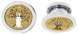 Zeige Details für Ohrpiercing Flesh Tunnel Stahl Lebensbaum Gold sandgestrahlt Bild von Ohrpiercing Flesh Tunnel Stahl Lebensbaum Gold sandgestrahlt