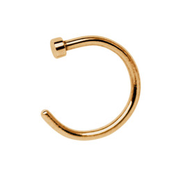 Zeige Details für Piercing Ring, Hoop Nasenring Rose Gold 1,0 x 6-10 mm, Stopper Bild von Piercing Ring, Hoop Nasenring Rose Gold 1,0 x 6-10 mm, Stopper