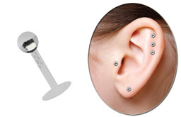 Zeige Details für Lippenpiercing Teflon Labret Stecksystem 1,2 mm + 3 mm Kugel Bild von Lippenpiercing Teflon Labret Stecksystem 1,2 mm + 3 mm Kugel