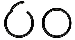 Zeige Details für Piercing Ring Smooth Segment Clicker Stahl PVD schwarz in 1,2 mm Bild von Piercing Ring Smooth Segment Clicker Stahl PVD schwarz in 1,2 mm