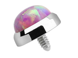 Zeige Details für Oberflächen Piercing Schmuck Dermal Anchor + Opal Aufsatz Bild von Oberflächen Piercing Schmuck Dermal Anchor + Opal Aufsatz