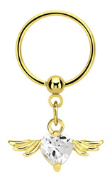 Zeige Details für Intimpiercing Ring PVD Gold 1,2 mm Anhänger mit Flügel und Herz Bild von Intimpiercing Ring PVD Gold 1,2 mm Anhänger mit Flügel und Herz